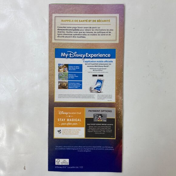 Disney Hollywood Studios 50th Anniversary Guidemap English French Collectors Set - Picture 9 of 11